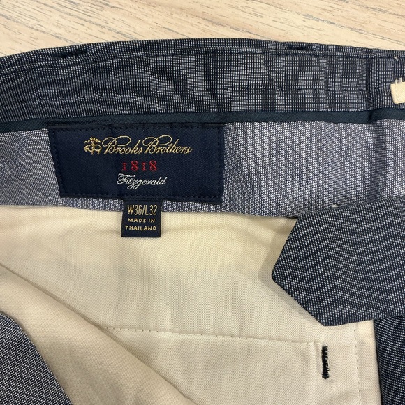 Brooks Brothers Dark blue Gray Chinos - Picture 2 of 3